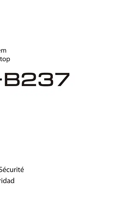 yamaha雅马哈TSX-B237 Safety Brochure
